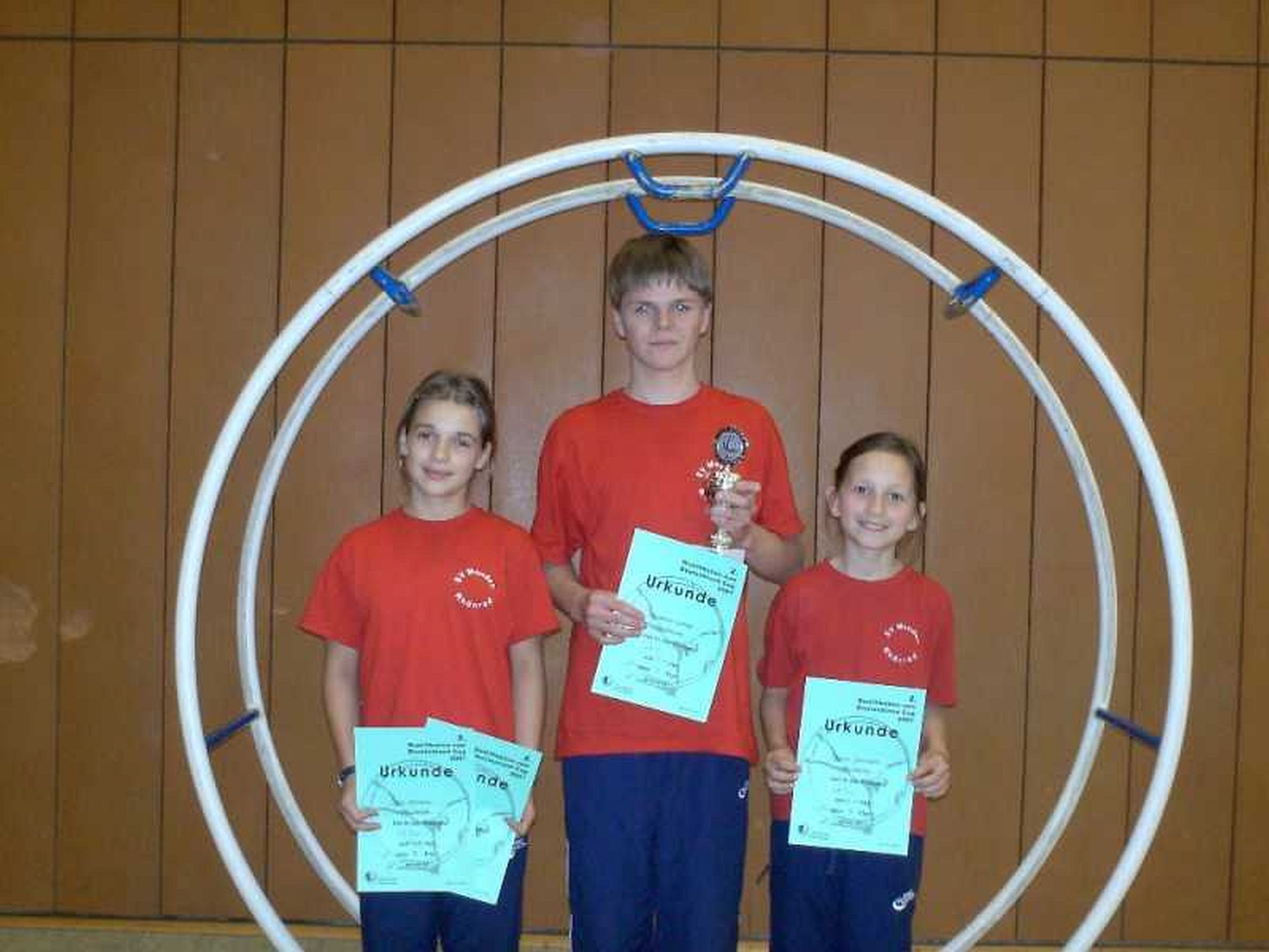 Mendener 1. Platz im Rhönradturnen!