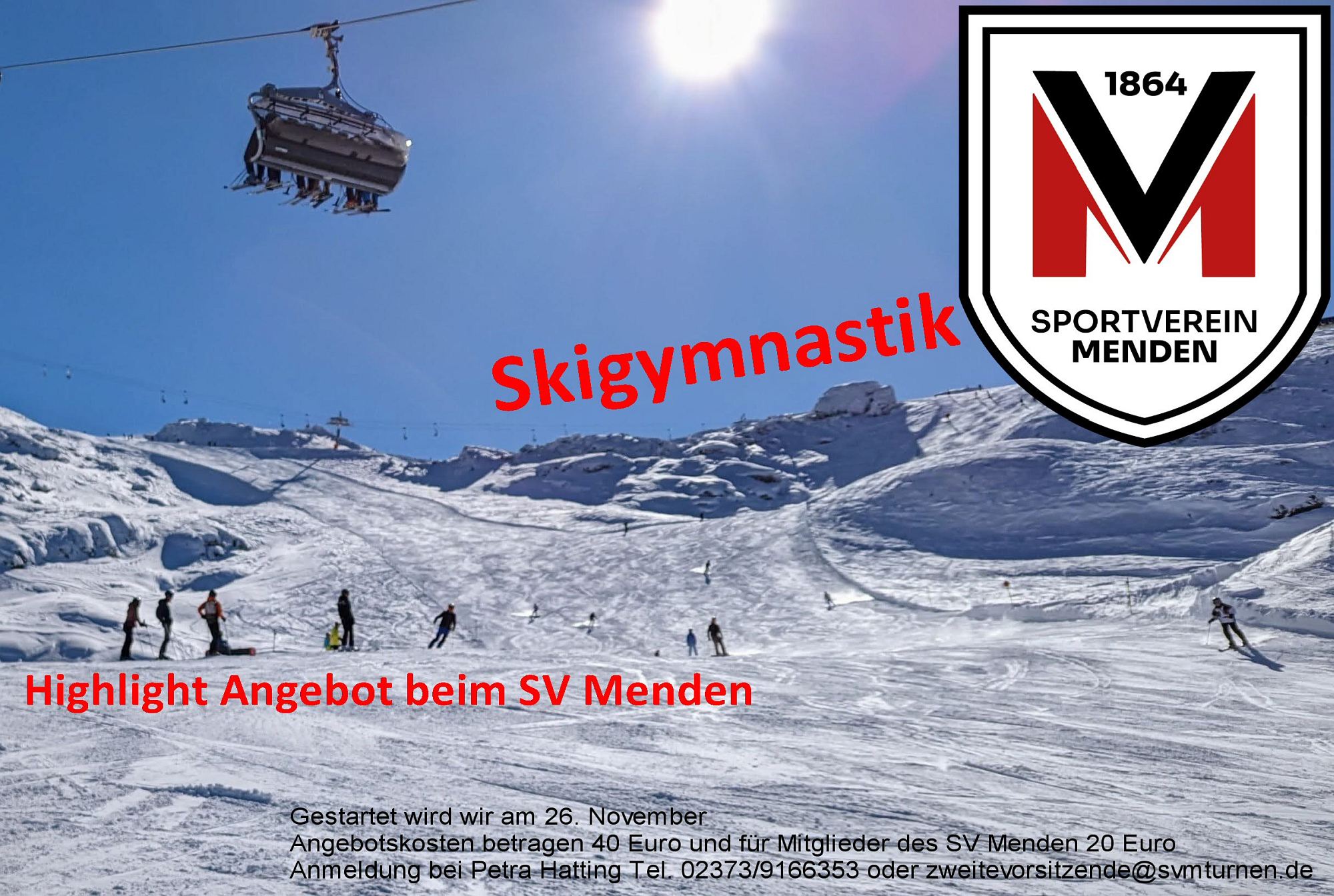 SV Menden startet das Highlight Angebot "Skigymnastik "